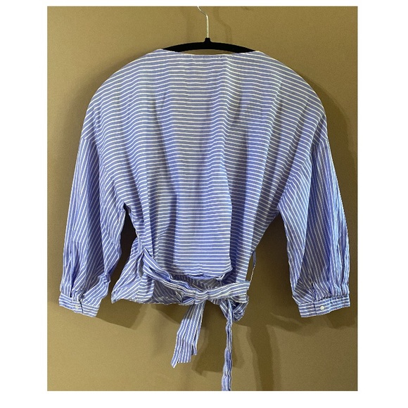 Zara Wrap Cropped Blouse - Picture 3 of 3